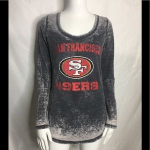 NFL team apparel 49ERS long sleeve shirt size M